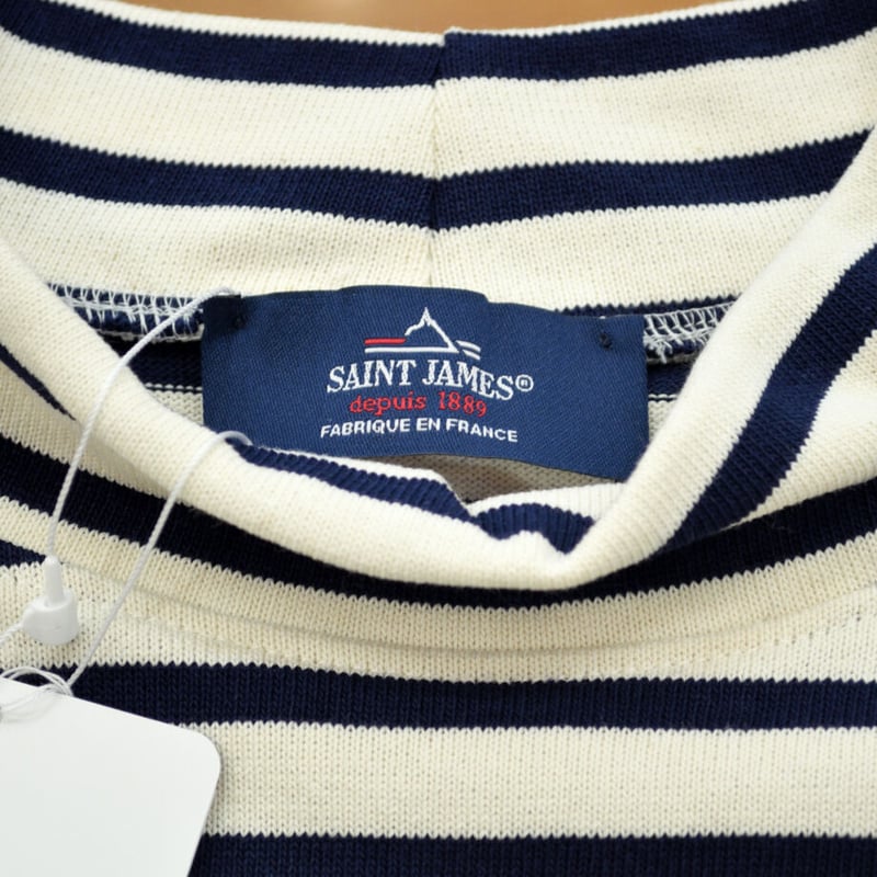 SAINT JAMES (セントジェームス) モックネックウエッソン ECRU/MARINE
