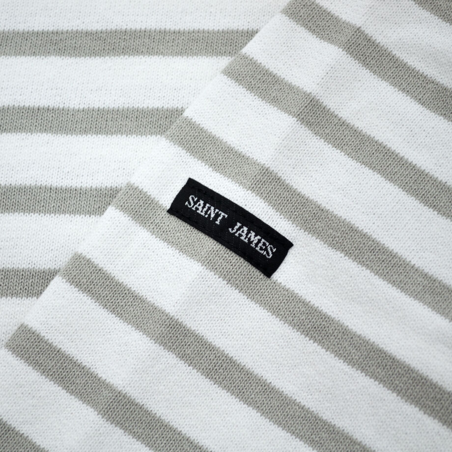 【新品】セントジェームス/ウェッソン/GRIS/NEIGE 杢グレー/白 T4 新品】セントジェームス/ウェッソン/GRIS/NEIGE 杢グレー/白 T4