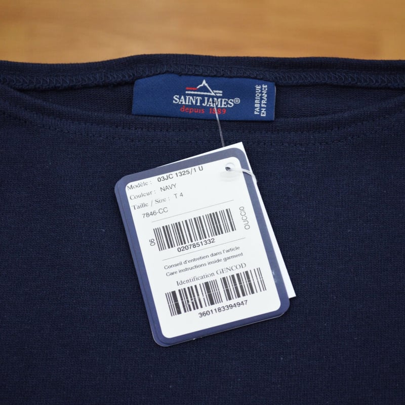 SAINT JAMES (セントジェームス) OUESSANT (ウエッソン半袖) NAVY