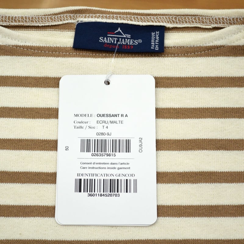 SAINT JAMES (セントジェームス) OUESSANT (ウエッソン) ECRU/MA