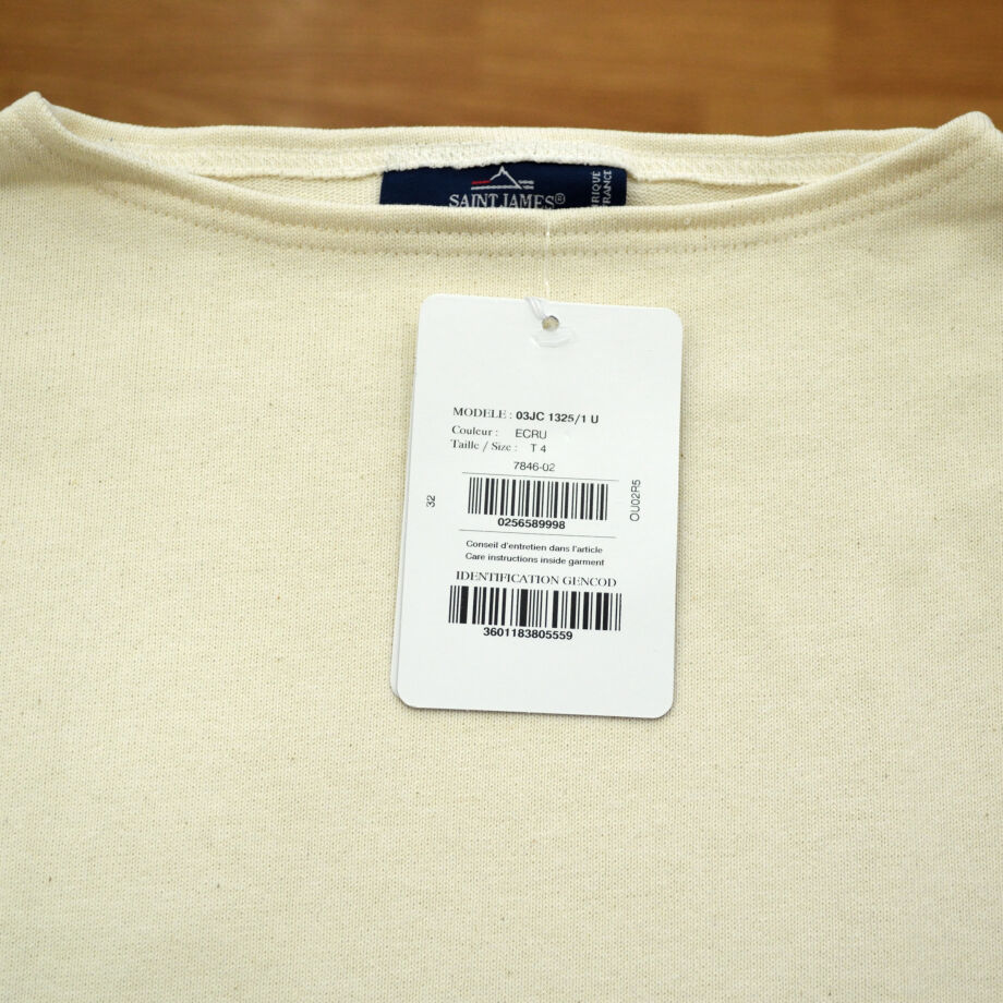 SAINT JAMES (セントジェームス) OUESSANT (ウエッソン半袖) ECRU