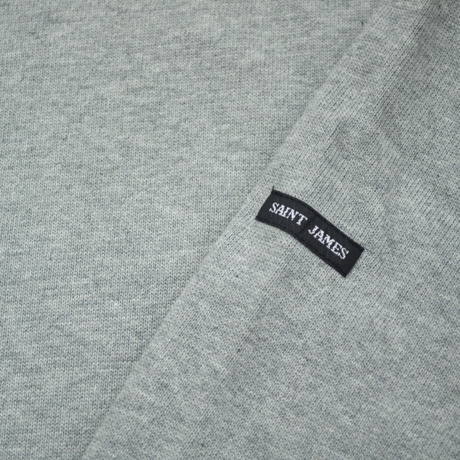 【超美品】セントジェームス　ウェッソン　無地GRIS （杢グレー) T7 セントジェームス 定番バスクシャツ(無地) GRIS 杢グレー 【CALM