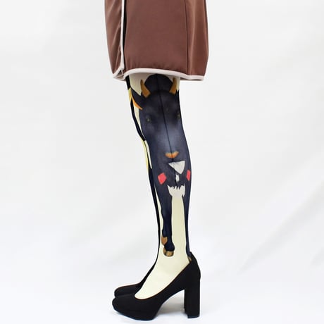 【アニマル】8T-0133【白やぎと黒やぎ】タイツ