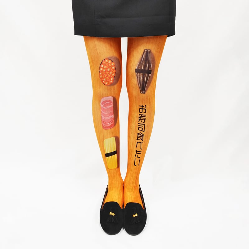 オリジナル】8T-0095【お寿司食べたい】タイツ | 面白い！かわいい
