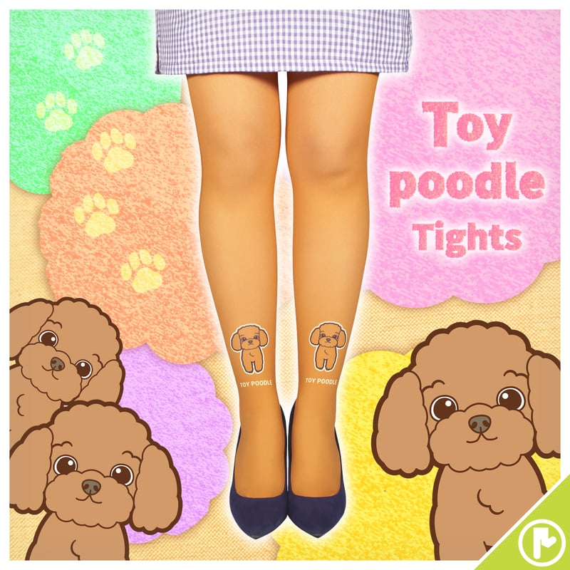 アニマル】8T-0264【トイプードル】タイツ | 面白い！かわいい