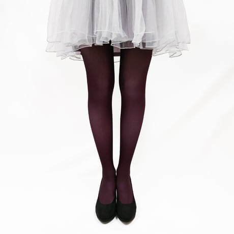 【復刻】28:26　8T-0023【猫のまたたき-ボルドー】タイツ