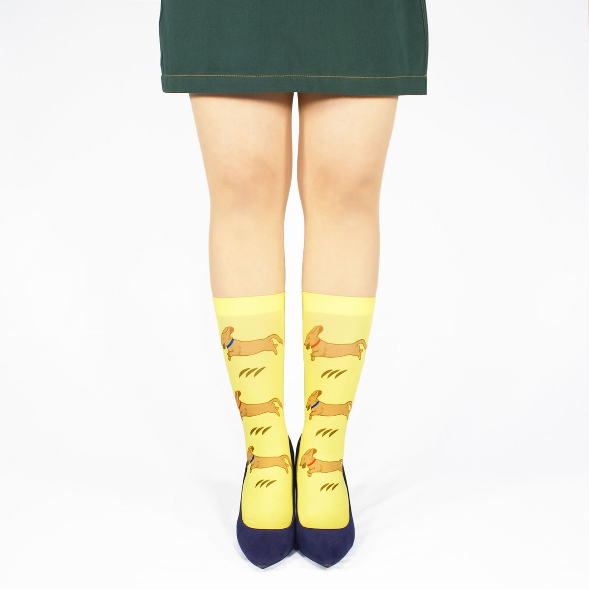 アニマル】CS-0271【ミニチュア ダックスフンド】クルーソックス