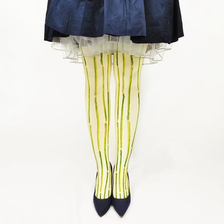 【オリジナル】8T-0082【アスパラストライプ】タイツ