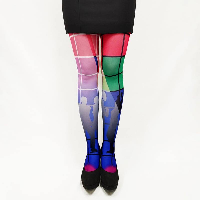 MELODYTOYS柄 タイツ マイメロディ＆ピアノちゃんコラボ プリントタイツ | NILE PERCH