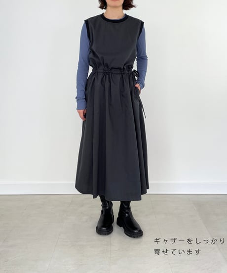 【コットンリヨセルウェザー】 これさえあればいつでも着られる、すっきりワンピ / 1165066