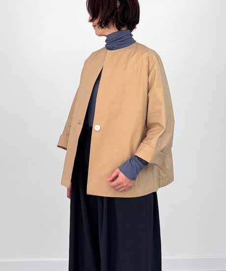 【定番品 さらさらコットン】 重ねて軽やかな長袖カットソー  ハイネック / 1168016