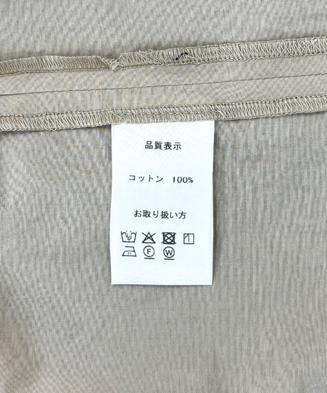 コットン 高密度 エンザイム ・ ミニカラー プルオーバー ワンピース / 1255021