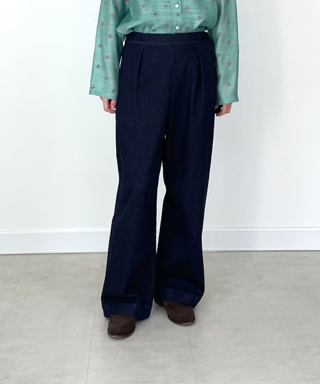 【定番品 ストレッチデニム】これなら毎日でも。大人のためのキレイめデニム マリンパンツ / 1164302