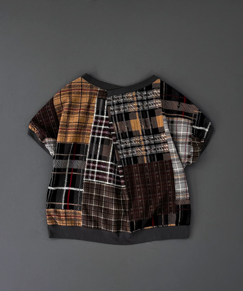 25AW チェックキャミシフォントップス 送料無料!ツイードセットアップドレス/オープンカット/2ピース