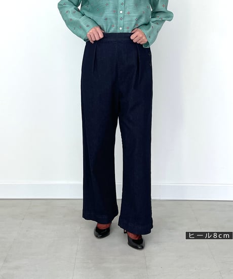 【定番品 ストレッチデニム】これなら毎日でも。大人のためのキレイめデニム マリンパンツ / 1164302