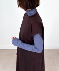【オーガニックポンチ】 ラフに着られて品がよい、上質カットソーのワンピース / 1168028