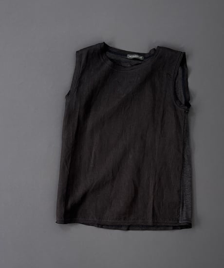 【リネン製品染め】 定番人気のリネン100％、ノースリーブ / 1168075