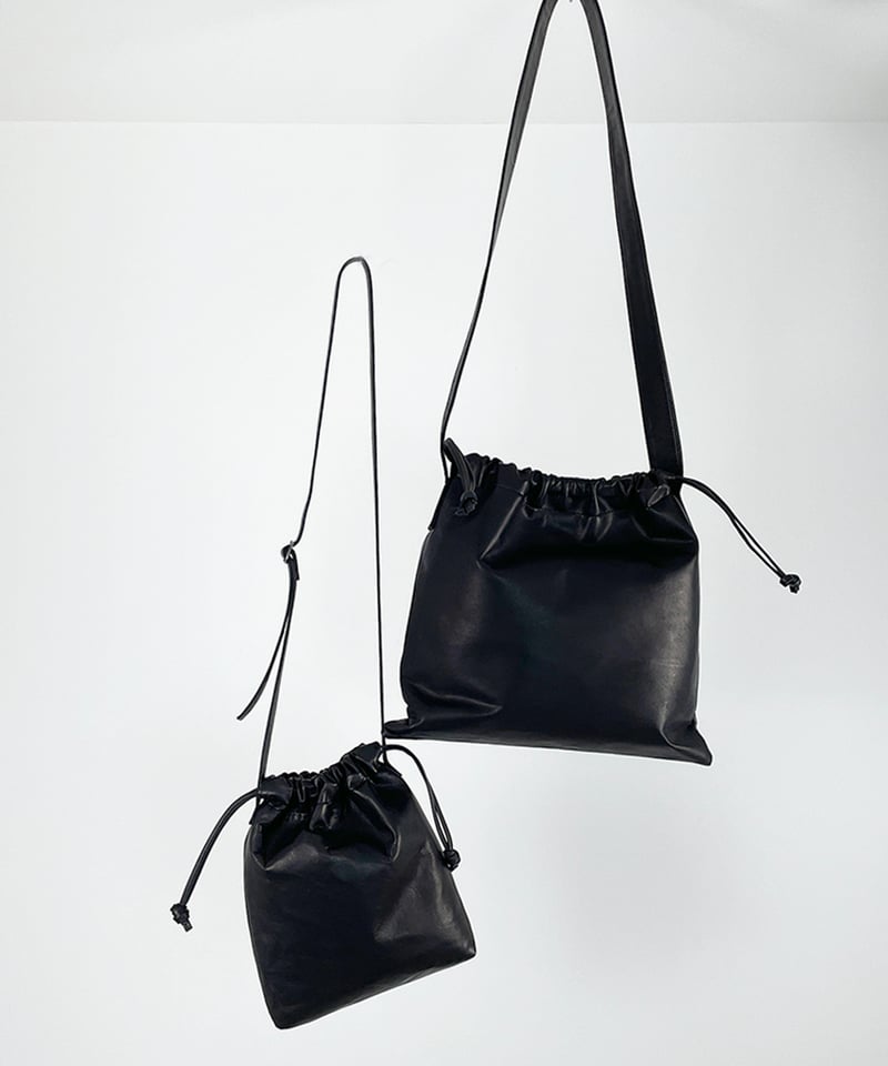 ソフト革 ・ 巾着ポシェット / 1340128 | 100% a hundred perce