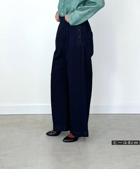 【定番品 ストレッチデニム】これなら毎日でも。大人のためのキレイめデニム マリンパンツ / 1164302