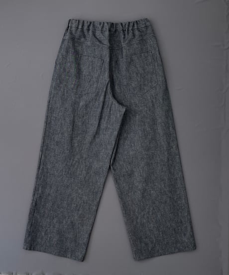 【セルビッチデニム】 軽やかな毎日デニム、ワンタックワイドパンツ / 1164054
