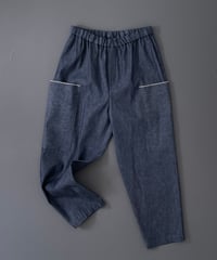 【セルビッチデニム】  軽やかな毎日デニム、テーパード クロップドパンツ / 1164055