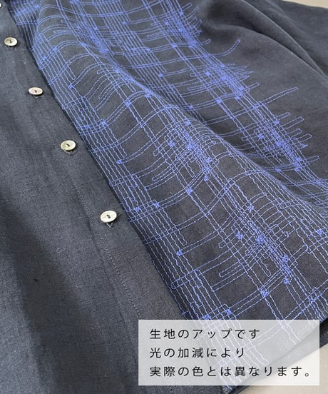 【リネンローン刺しゅう】 アシンメトリーブラウス / 1266053