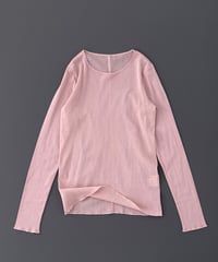 【コットン100％チュール】 透け感を味方につけて、着こなしの幅が広がるカットソー / 1168018