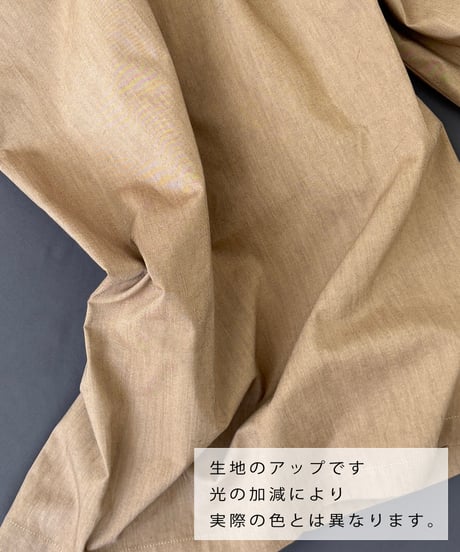【コットンリヨセルウェザー】 名品ウエストリブのタックワイドパンツ / 1164065