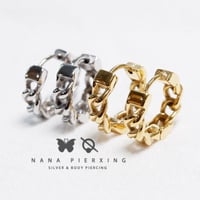 2pc 1pair 2color チェーンリングピアス NANA PIERXING 正規品 StrayKids バンチャン 着用モデル