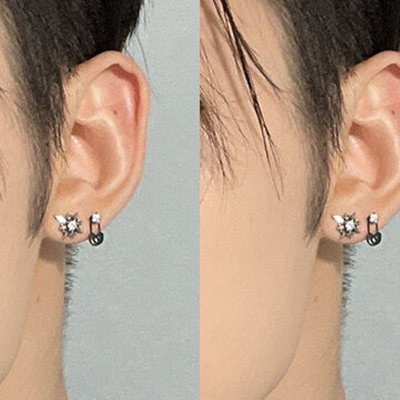 2color 1pc ラニーピアス ASMAMA 正規品 TXT ヨンジュン 着用モデル |