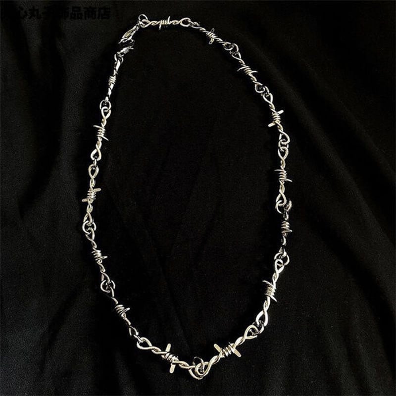 2color 有刺鉄線ネックレス UNISEX | 日本未入荷アクセサリーLeadhope