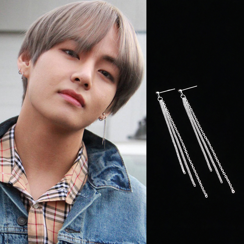 BTS V テテ テヒョン 片耳ピアス チェーンピアス | 日本未入荷