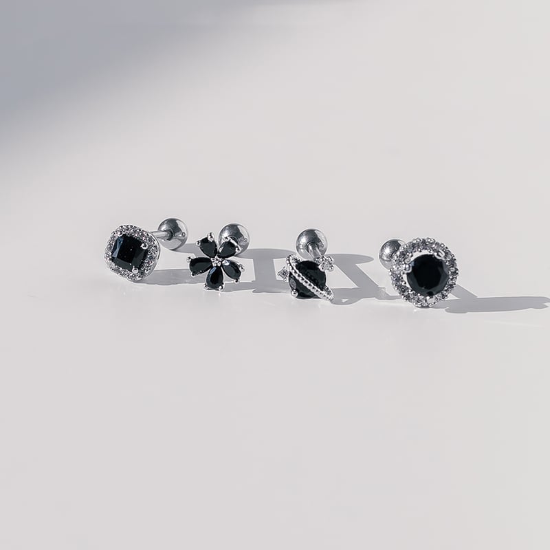 4type 1pc ナイトブラックピアス ASMAMA 正規品 RIIZE ウォンビン 着用