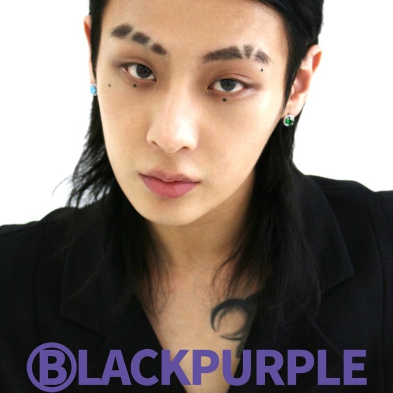 5color フリンキュービックピアス BLACKPURPLE 正規品 ASTRO ムンビン