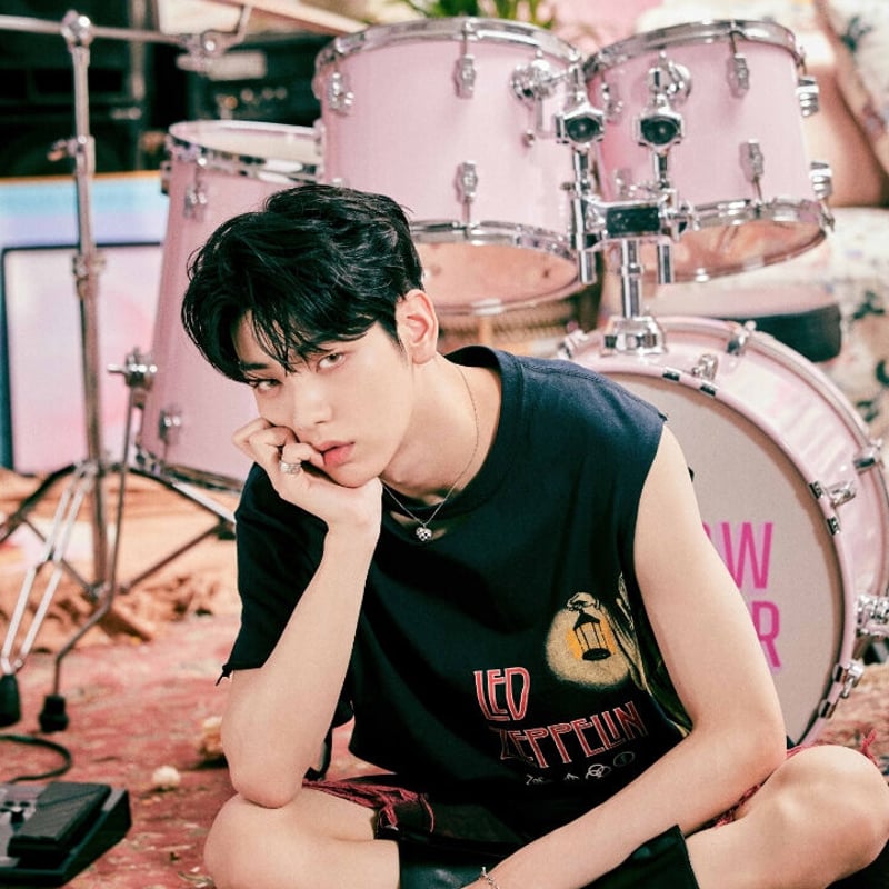 2size ハートチェックネックレス ASMAMA 正規品 TXT スビン 着用モデル