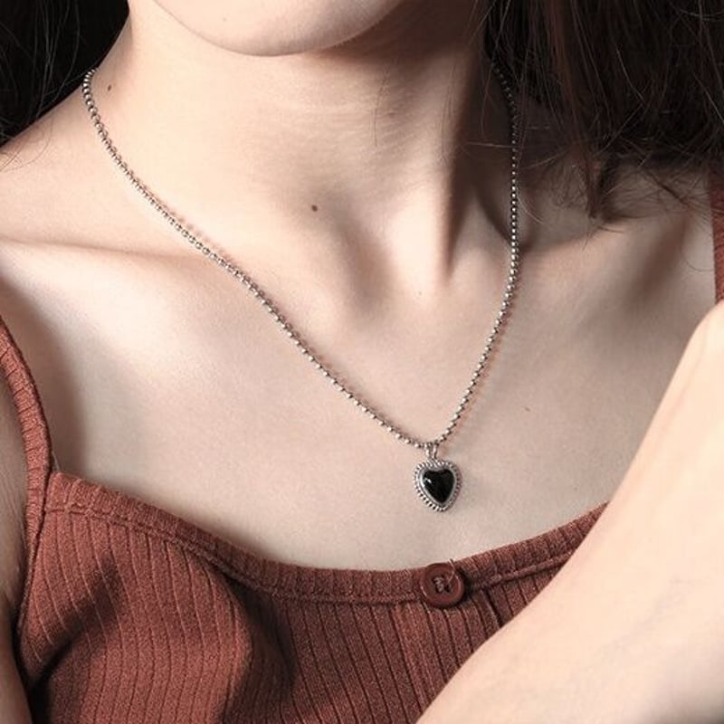 2type ブラックハート 925SILVER ブレスレット ネックレス | 日本未  