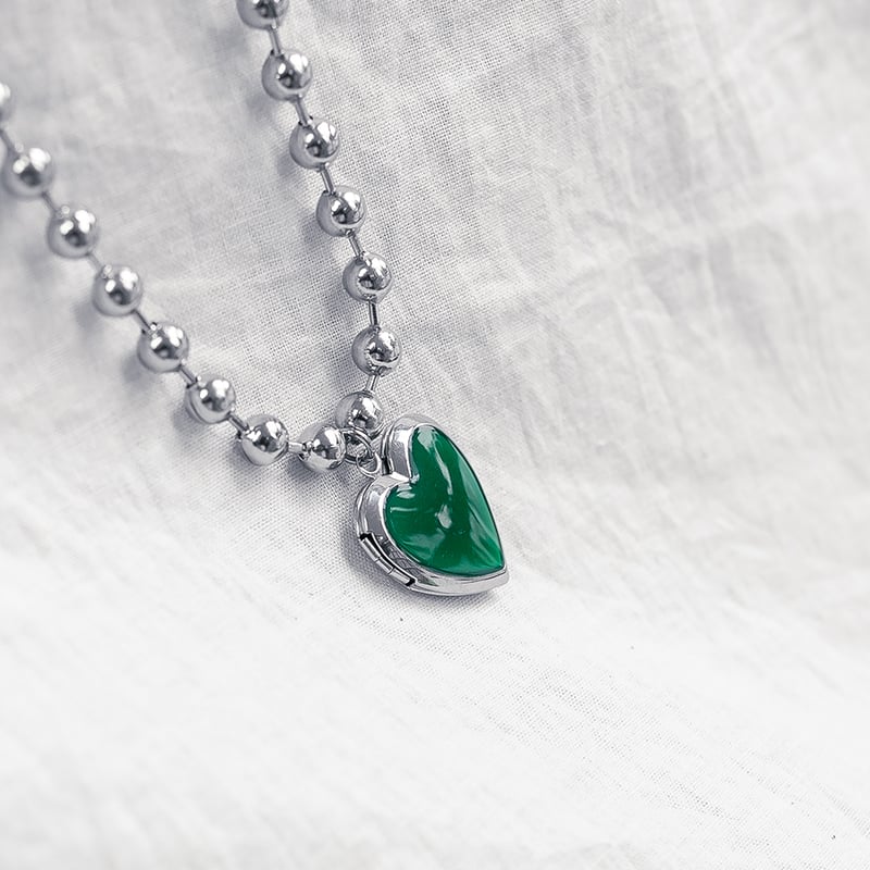 グリーンハートフォトブックネックレス ASMAMA 正規品 SEVENTEEN THE8