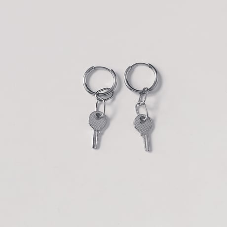 2pc 1pair スチールキードロップピアス イヤリング ASMAMA 正規品 StrayKids ヒョンジン 着用モデル