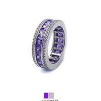 AAA DIA CRYSTAL 3-LINE RING [BLACKPURPLE] 正規品 BTS J-HOPE ホソク 着用モデル