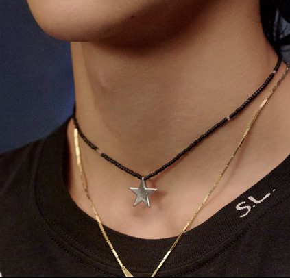 ASTRO ムンビン ビニ 着用 六角星 ネックレス ASTRO ムンビン ビニ 着用 六角星 ネックレス ASTRO ムンビン