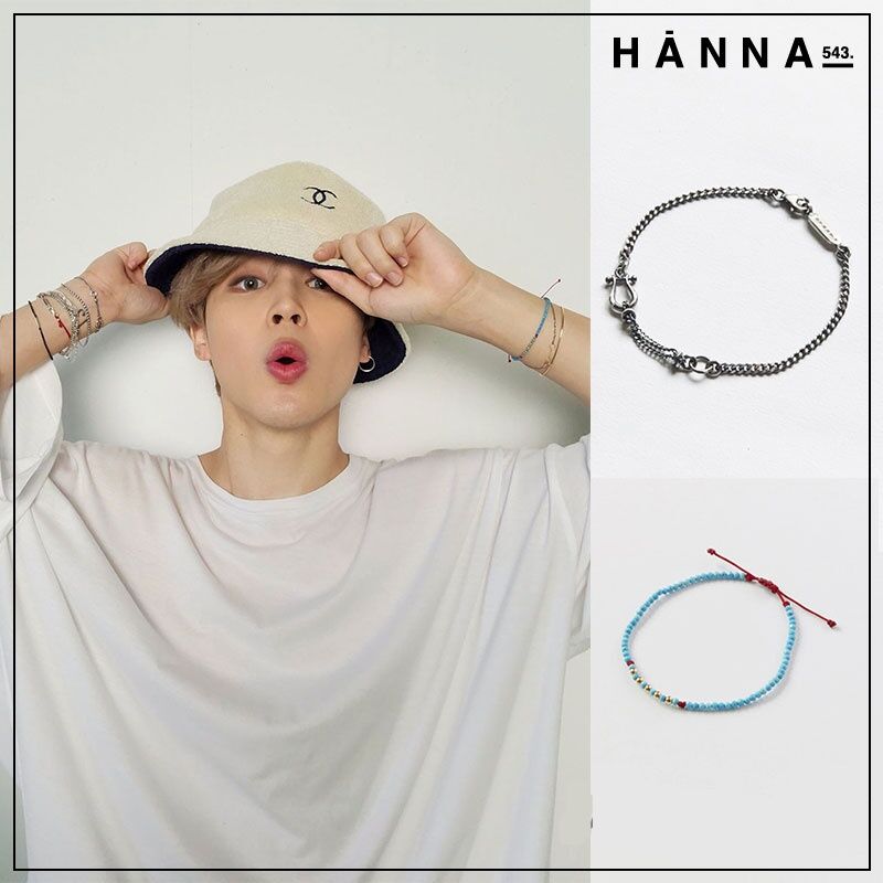 HANNA シルバー リンクチェーン ブレスレット ジミン着用 2type BTS JIMIN ジミン着用モデル シルバーチェーン