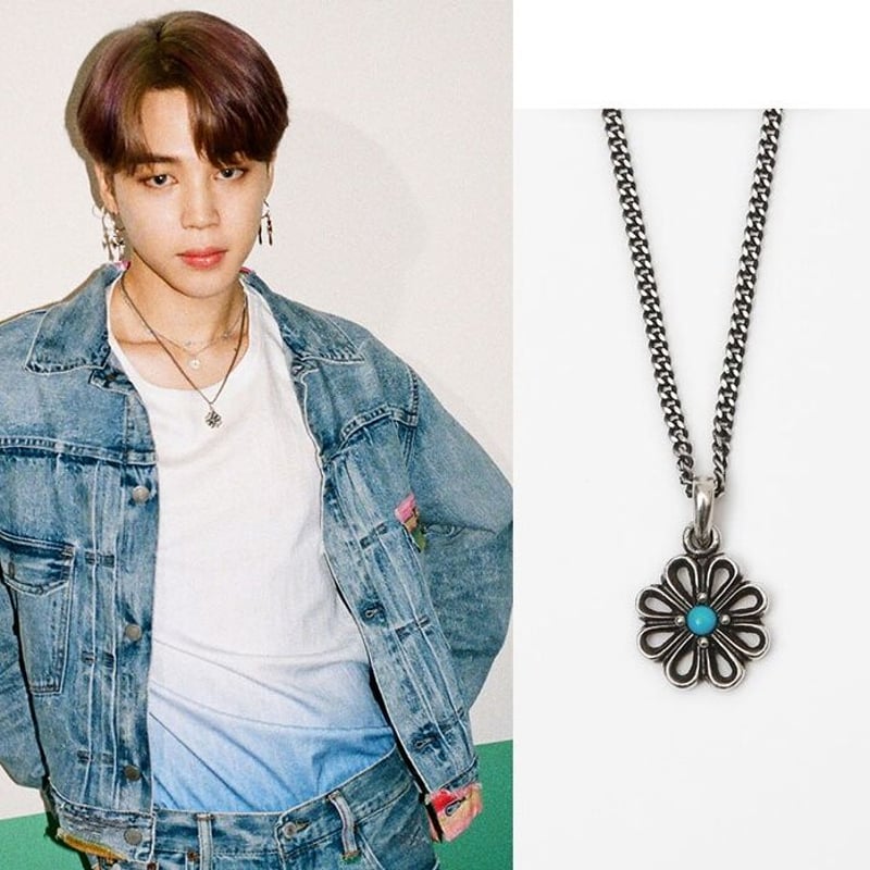 ☆BTS着用ブランド☆KUJAAN☆Heart flower necklace