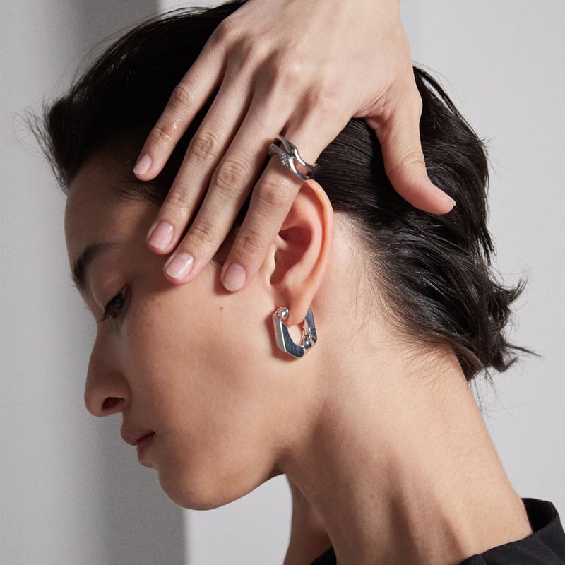 BTS テテ　AMBUSH PEARL RING EARRING CRYSTAL BTS テテAMBUSH PEARL RING EARRING CRYSTAL