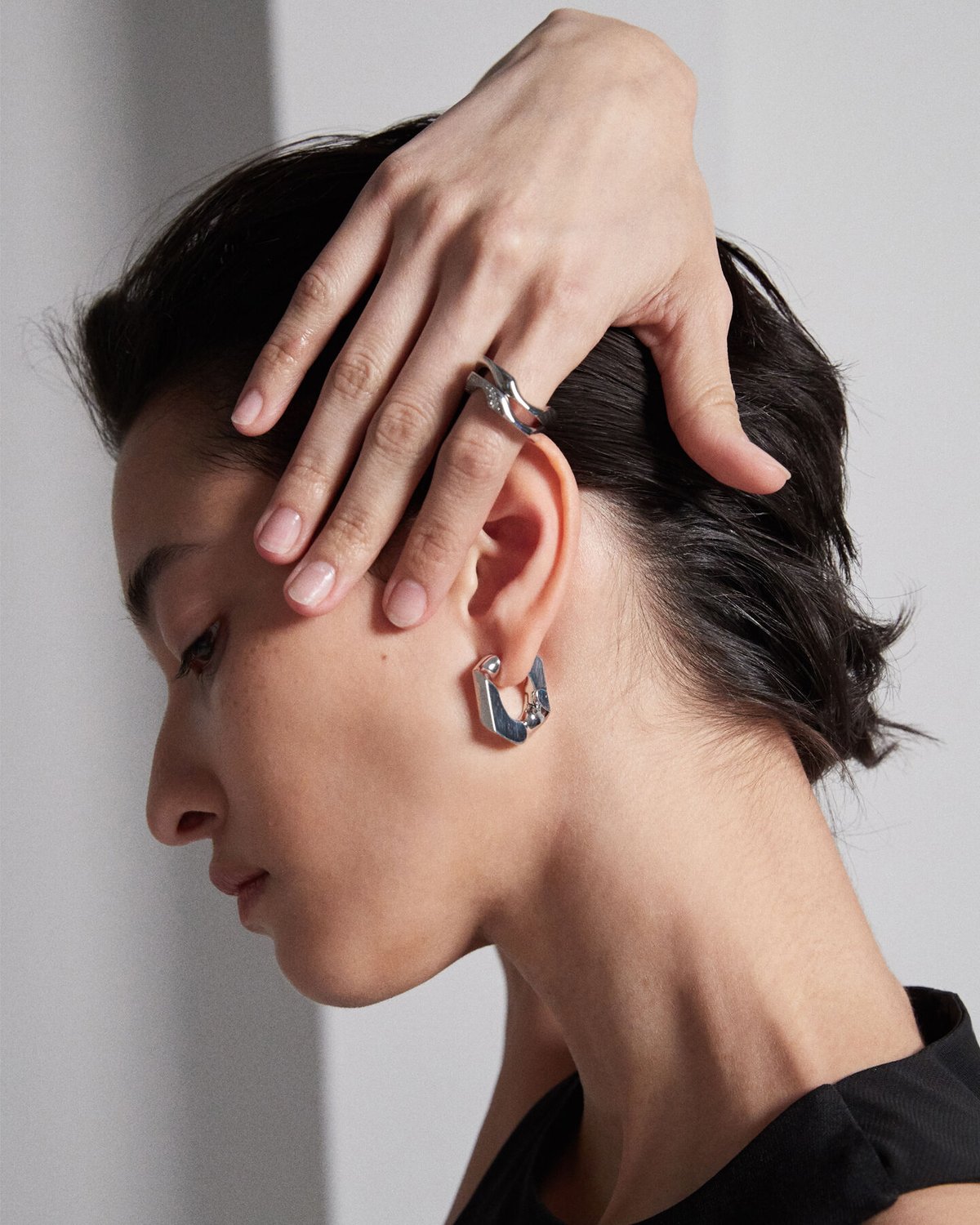 BTS テテ AMBUSH PEARL RING EARRING CRYSTAL