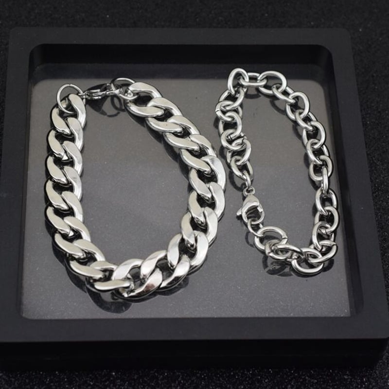 【BTSグク着用】Frica（フリカ）LINK BRACELET ブレスレット 2type BTS ジョングク FAKE LOVE MV 着用モデル シルバーチェーン