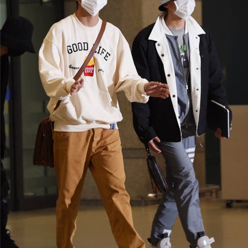 GOOD LIFE スウェットパーカー BTS テテ 着用モデル | 日本未 GOOD LIFE スウェットパーカー BTS テテ 着用モデル | 日本未