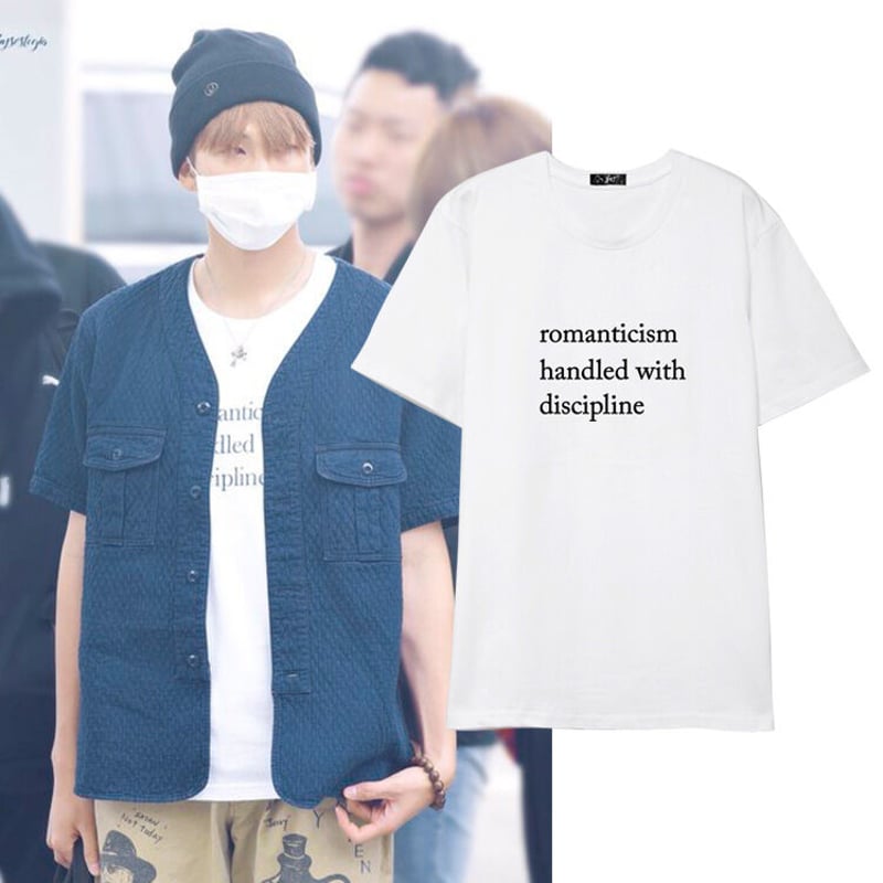 3color romanticism Tシャツ BTS RM ナムジュン 着用モデル | 日本