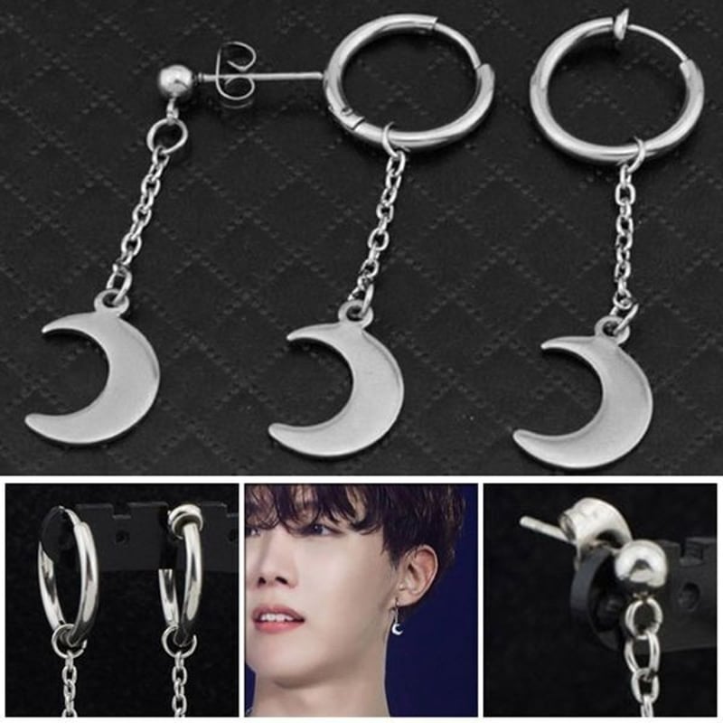 KPOP BTS 片耳ピアス J-HOPE着用 ユニセックス メンズアクセサリー