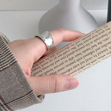 2type BTS JIMIN ジミン 着用モデル ワイドビッグリング マットリング 光沢 サムリング  SUNAYONI 正規品