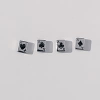 4type 2size 1pc スチールポーカーピアス ASMAMA 正規品 RIIZE アントン 着用モデル